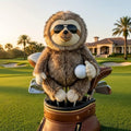 Luxury Sloth Golf Club Cover – Premium Plush Headcover for Driver Fairway Wood & Hybrid Clubs [Pre-Order]